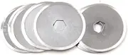 Chiloskit 10pcs 18mm Rotary Cutter Blades Best for Crafters, Quilters, Scrap Bookers, Super Sharp for Neat Cuts, for OLFA Fiskars True Cut Brand Cutters