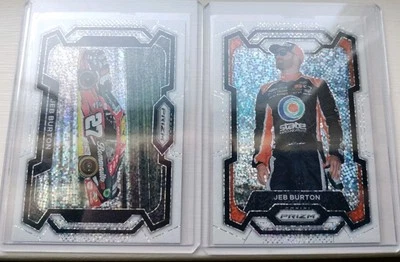 2024 Panini Prizm NASCAR Jeb Burton Rides White Sparkle Racing Card 2 Cards