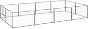 VRAXO Dog Kennel Silver 8 m² Steel -26.5KG,3082120