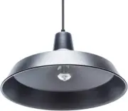 Globe Electric 65151 Black Barn 1-Light Plug-In Pendant With 15' Cord