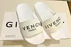 Givenchy Logo Pool Slides Sandals White Black Women’s 6 36 $325