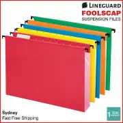 25x Suspension Files Foolscap Hanging Files Folders Tabs Colours Filing Cabinet