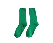 Olid Pure Colour Formal Socks Cotton Fashion Casual Breathable Crew Socks