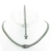 Miami Cuban Link 6mm Bracelet 9'' & Chain 24'' ANTI-TARNISH Stainless Steel