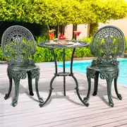 Livsip Patio Furniture Outdoor Setting Bistro Set Chairs Table 3 Piece Set