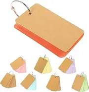 TEHAUX Blank Flashcards Memo Cards 8pcs Office Note Pad Portable Memo Note Cards