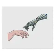 2 x 'Human & Robot Hands Touch' Lens Cleaning Cloths (LC00023750)