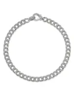 Bloomingdale's Fine Collection Pave Diamond Chain Link Bracelet in 14K White Gold, 1.50 tcw