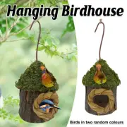 Outdoor Birdhouse Hanging Nest Small Birds Wooden Nesting Box for Courtyard AU