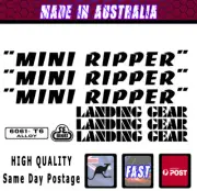 SE MINI Ripper Style Frame Decals - Inc landing gear Fork Decal