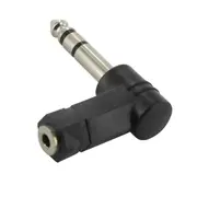 3.5mm to 6.35mm 1/4-Inch Right Angle Stereo Audio Adaptor