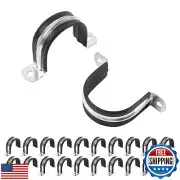 JDHGSHL 1-9/16 Inch Reinforced Rigid Pipe Strap, 20 PCS 2 Holes U Bracket Cab