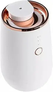 domoi Waterless Essential Oil Aromatherapy Diffuser Office Desktop Portable Electric for Spa Home Mini Car Timing White Easy Install Easy to Use