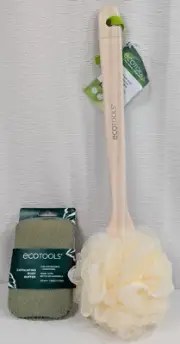 EcoTools - EcoPouf Bath Brush & Body Buffer - Exfoliating Shower brushes