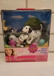 Barbie 2001 Bobbin' Bow-Wows Dalmatian Pups Vintage New In Box RARE