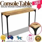 Hallway Console Table Entry Hall Side Wooden Display Wood Industrial Furniture