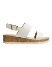 [Easy Steps] Ibis Sandals in White Leather