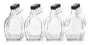 North Mountain Supply 12 Ounce Glass Maple Syrup Bottles Loop Handle Case of 12