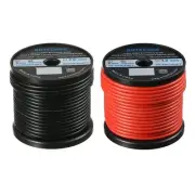 BNTECHGO 10 Gauge Silicone Wire Spool 50ft Red and 50ft Black Bundle