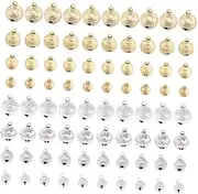 80pcs Dog Bell Mini Bell Pendant Dog Training Bell Small Bells Bells Puppy Bell Pet Golden Bell Potty Training Bell Handicraft Bells Mini Bells Frosted Bell The Bell Silver