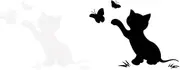 NULYLU 4Pcs Flapping Cat Car Stickers Cute Cartoon Scratch Cover Decals for Vehicle Black White Eye Catching Reflective Design for Car Use for Cat Lovers
