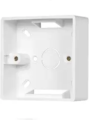 Surface Mount Wall Switch Socket Box PVC Outlet Single Gang 86 Type White