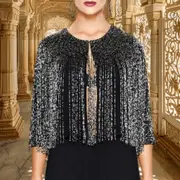 Hand Beaded Fringe Jacket