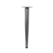 Adoored 400mm Brushed Nickel Tapered Metal Leg Furniture