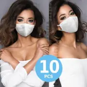 Teen face mask 10 pieces white size M Reusable Cloth Washable face mask