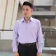 JIA HUEI 長袖男仕吸濕排汗防皺襯衫 312條紋紫 [台灣製造
