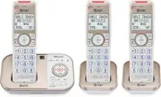 3-Handset DECT 6.0 Bluetooth Expandable Cordless Phone for Home with Answering M