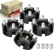 Roykaw Golf Cart Wheel Spacers Replacement Compatible with EZGO/Club Car/Yamaha 4 × 4" Bolt Pattern Models, 2-Inch Wheel Spacers Adapters, 1/2" × 20 Thread Pitch, Set of 4