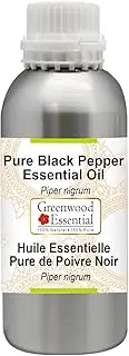 Greenwood Essential Pure Black Pepper Essential Oil (Piper nigrum) Steam Distilled for Personal Care 630ml (21oz)