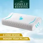 Giselle Pillow Memory Foam High Low Side Sleeping Ergonomic Contour Neck