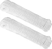 Tag-A-Room Nylon Rope 1/4" x 50', Bundle of 2 Nylon Ropes (100' Total)