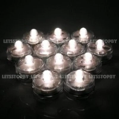 12 Submersible Underwater LED Wedding Party Floral Decoration Candle tea light