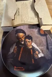 Knowles Norman Rockwell Plate “The Music Maker” Heritage Collection 1981 8.5”