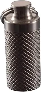 Ipetboom Outdoor Emergency Pill Container Portable Titanium Storage Case with Design Includes Hanging Ring for Easy Carrying for Capsules and Items