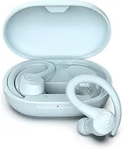 JLab Go Air Sport, Wireless Workout Earbuds Featuring C3 Clear Calling, Secure Earhook Sport Design, 32+ Hour Bluetooth Playtime, and 3 EQ Sound Settings (Light Blue)