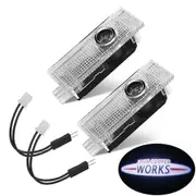 2pcs JCW Ghost Shadow Light For Mini R55 R56 R60 F55 F56 F60 Cooper One JOHN COOPER WORKS Welcome Light Car Door Light JCW Logo