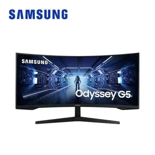 SAMSUNG 34吋 Odyssey G5 1000R 曲面電競顯示器 C34G55TWWC