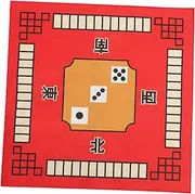 HONITANO Mahjong Mat Slip Table Cover Microfiber Tablecloth for Mahjong Domino and Board Games Printed Design for Travel and Parties