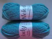 Oxford Melody Chunky yarn, Sage, lot of 2 (82 yds each)