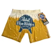 New! Men’s Size Small (28-30) Pabst Blue Ribbon PBR Swag Boxer Briefs SM