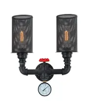 VENETO Black Iron Interior Surface Mounted Wall Light- 2LT