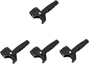 4pcs Cane Accessory Grips Portable Folding Cane Chair Portable Walking Aid Walking Sticks for Women Trekking Poles Handles Walking-sticks Seat Holder Hiking Stick Cup Plastic Black FRCOLOR