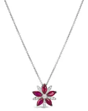 Le Vian 14K 0.89 ct. tw. Diamond & Ruby Pendant