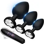 Vibrating Massage Tools for Date Night, Butt Beads for Women Couple Toys Plug Kit Anales Trainer Adult Toys Tool Relaxing for Men Women