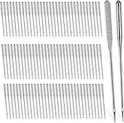 100 pcs Sewing Machine Needles Size 75/11 130/705H HAx1 Embroidery Sewing Needles Compatible with Brother and Most Home Sewing Machines