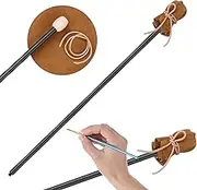 Mahl Stick for Steadying Painter Hand 32.7 Inch Artists Drawing Tool Artist's and Painter's Hand Rest Tool with Artificial Leather for Painting Art Watercolor Oil Paint Sketching Supplies